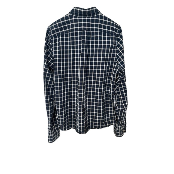 Abercrombie and Fitch shirt Large Mens Long Sleeve button front Y2K Preppy Blue - Picture 4 of 7